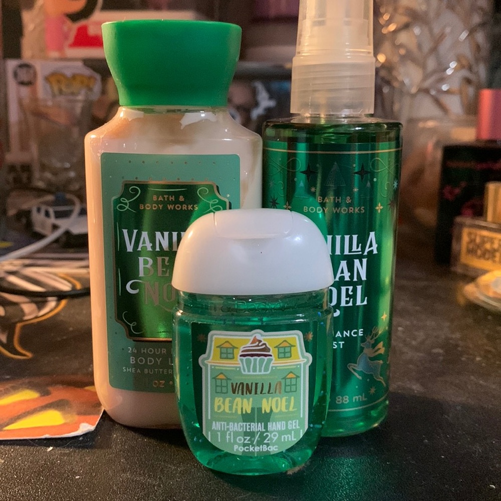 Bath & Body Works Vanilla Bean Scent Triple Set